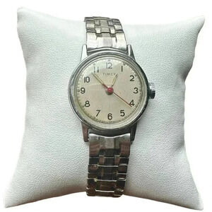 Mechanical Timex Watch Silver-Tone Ladies Watch